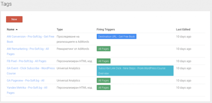 Google Tag Manager маркери | Pro-Soft.bg Google Tag manager маркери