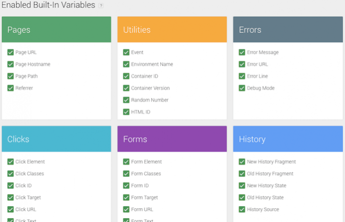 Google Tag Manager променливи | Pro-Soft.bg Google Tag manager variables